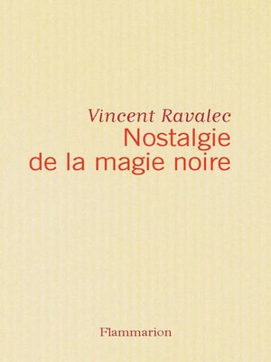 cover image of Nostalgie de la magie noire